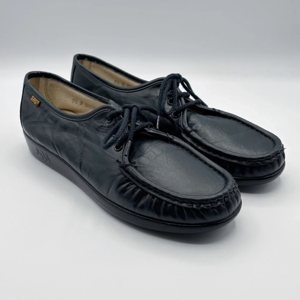 SAS Blue Siesta Lace Up Oxford Women's Sz 9.5 Comfort Workwear